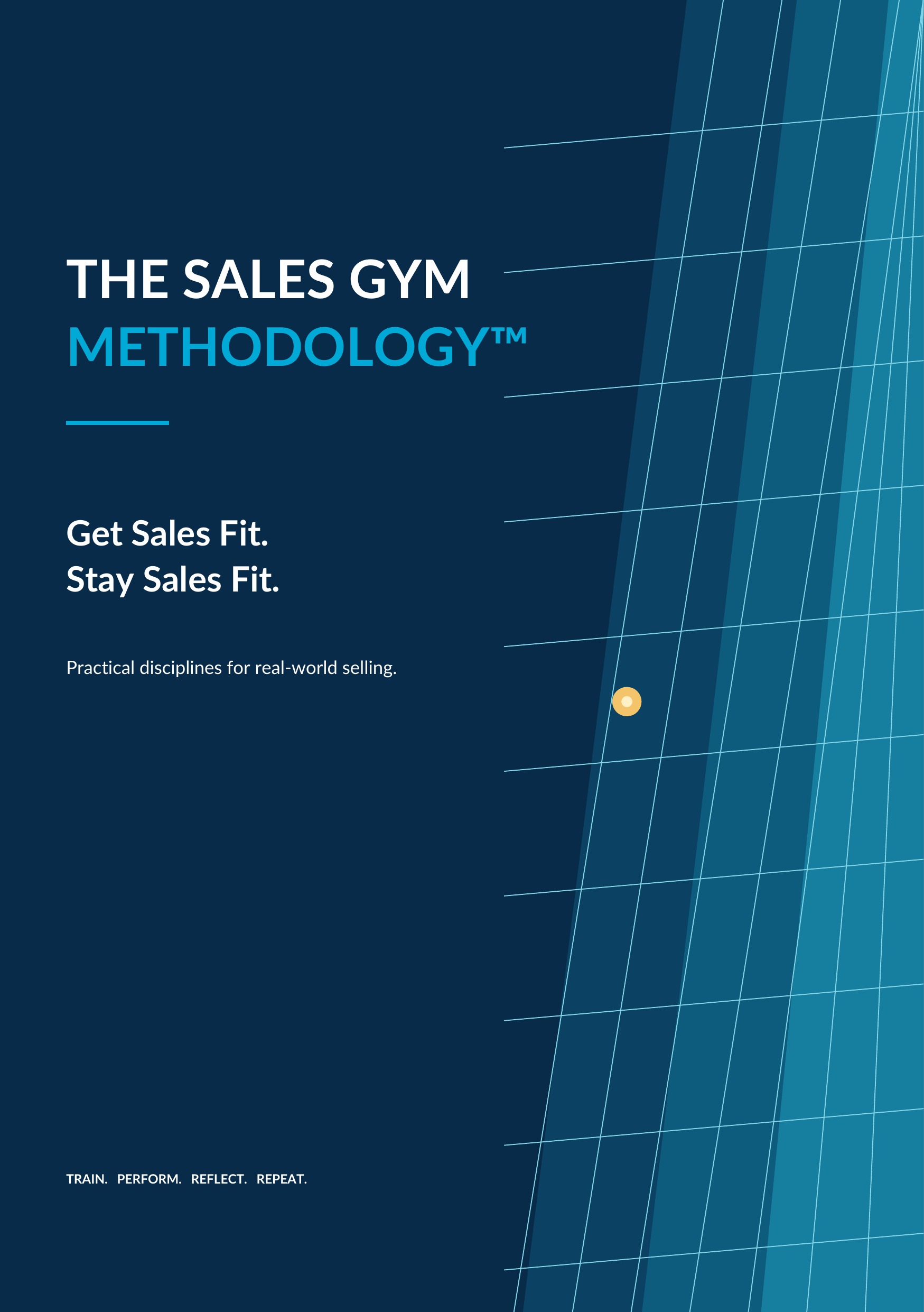 Front cover of The Sales Gym Methodology™ A5 booklet